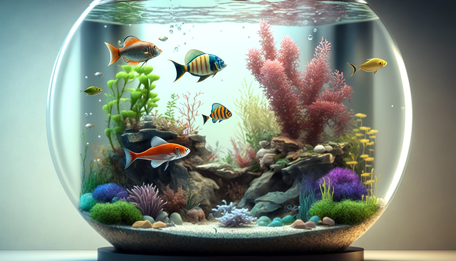 Beautiful view of Extra Active Attention Aquarium Fish For Small Spaces