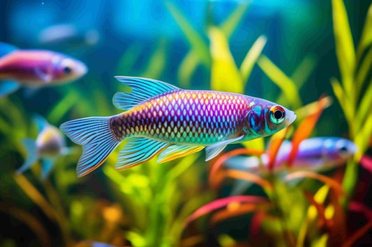 Barbs and Rainbow Fish