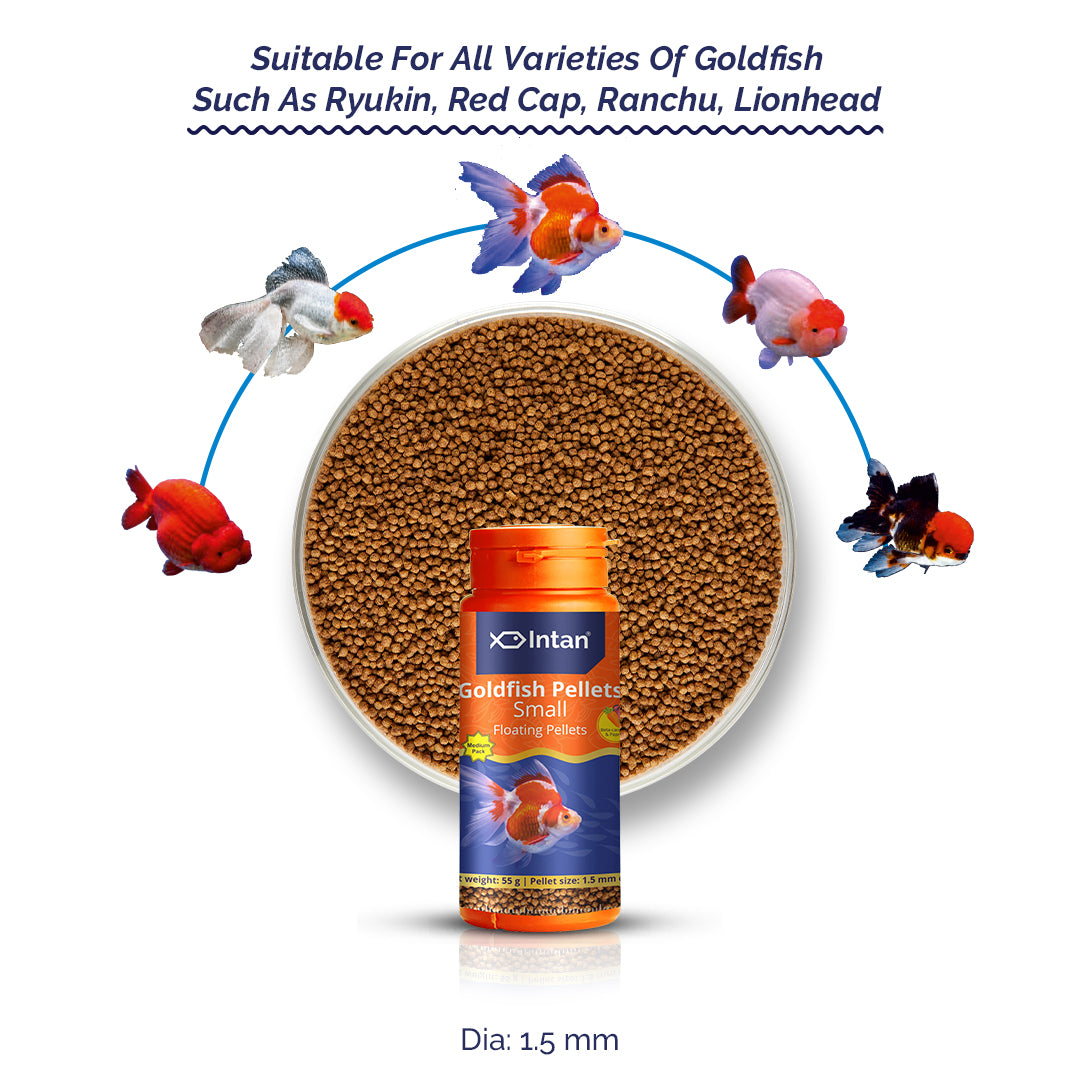 Intan Goldfish Pellets - Small | Floating Pellets | Fish Food