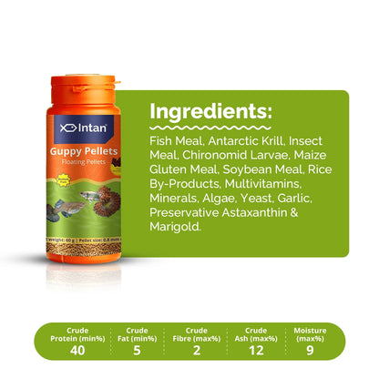 Intan Guppy Pellets - Floating Fish Food