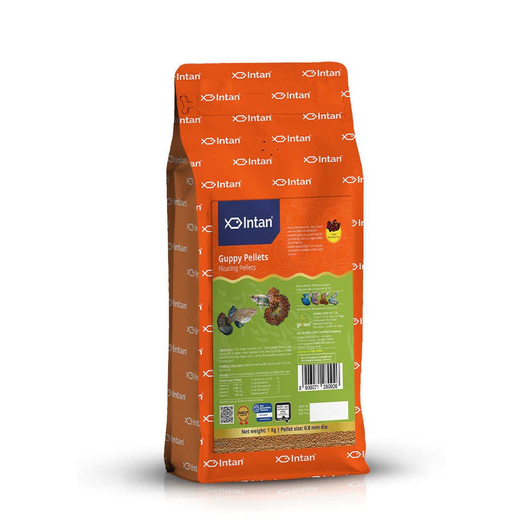 Intan Guppy Pellets Fish Food - 1Kg