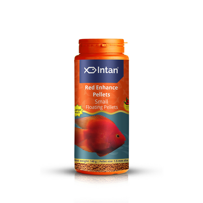 Intan Red Enhance Pellets Small Fish Food - 140g